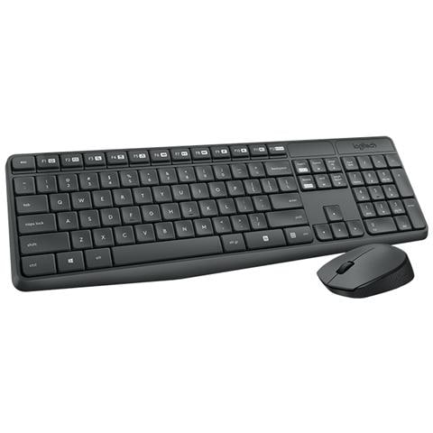 [Ricondizionato GOLD] MK235 RF Wireless QWERTY Spagnolo Grigio tastiera - Foto 9
