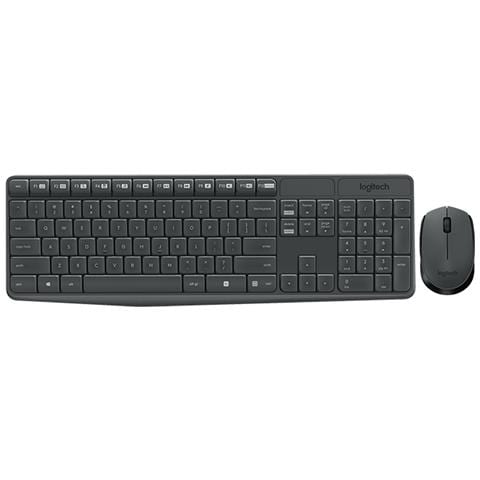 [Ricondizionato GOLD] MK235 RF Wireless QWERTY Spagnolo Grigio tastiera - Foto 1