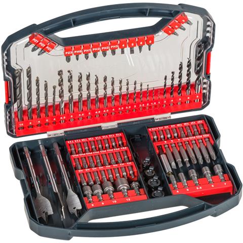 109110, Trapano, Set di punte per trapano, Mattone, Metallo, Legno, Scatola, Croce, Piatto, Esagonale, 1.5, 2, 2 5, 3, 3.2, 3.5, 4, 4.5, 4.8, 5, 5.5, 6, 6.5, 7, 8, 10, 12, 13, 16, 19 mm - Foto 2