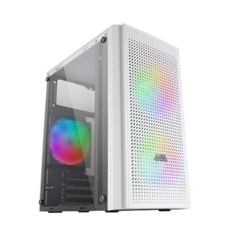 Mars Gaming Mc300w Case Micro Atx, Vetro Temperato, Mesh Frontale, Bianco - Foto 2