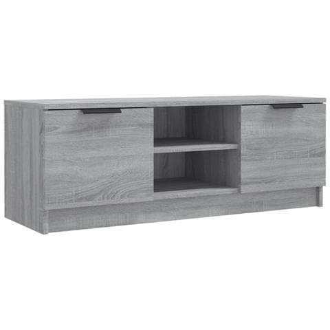 Mobile Tv Grigio Sonoma 102x35x36,5 Cm In Legno Multistrato - Foto 1