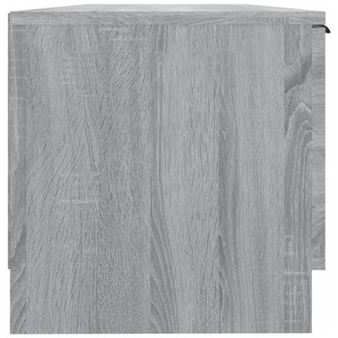Mobile Tv Grigio Sonoma 102x35x36,5 Cm In Legno Multistrato - Foto 7