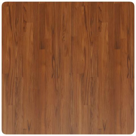 Piano Tavolo Quadrato Marrone Scuro 90x90x4cm Rovere Trattato - Foto 4