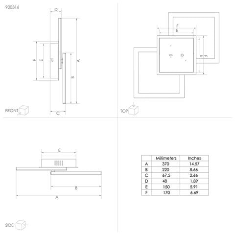 Plafoniera Moderna Paranday-z Led Intrecciati Acciaio Nero - Foto 2