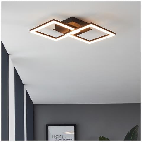 Plafoniera Moderna Paranday-z Led Intrecciati Acciaio Nero - Foto 1