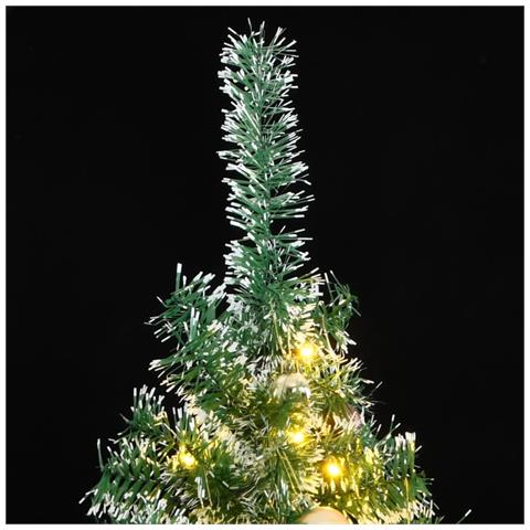 Albero Di Natale Artificiale Con 300 Led Palline E Neve 240 Cm - Foto 2