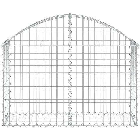 Cesto Gabbione Ad Arco 100x30x60/80 Cm Ferro Zincato - Foto 2