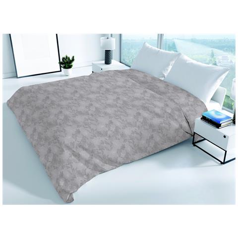 Copriletto Piquet Primavera Estate 100% Cotone Disegno Lily Piazza E Mezza Grigio - Foto 1