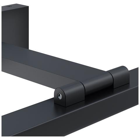 Applique Da Parete Moderno Bris Metallo Nero Acrilico 1 Luce Led 12w - Foto 3
