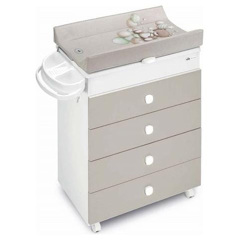 Bagnetto Fasciatoio 917006 C261 Asia 3 Cassetti Tortora Tortora - Foto 1