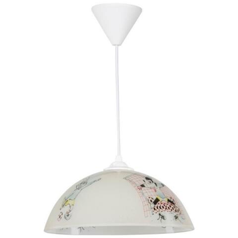 Lampada Per Cameretta Mufi Mdl4164 Vetro Bianco Con Disegni - Foto 1
