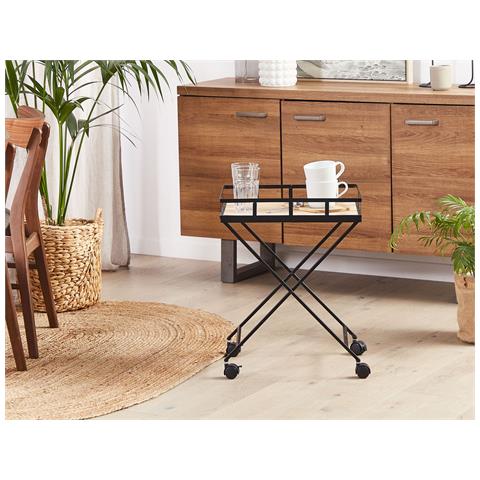 Carrello Portavivande Leoti Metallo Nero - Foto 1