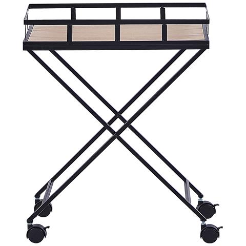 Carrello Portavivande Leoti Metallo Nero - Foto 7