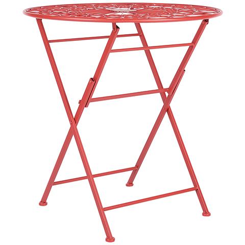Set Bistrot Pieghevole Scario Metallo Rosso - Foto 8