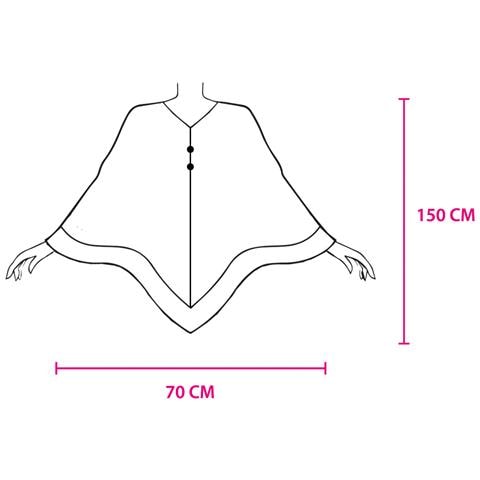 Poncho Mantella Caldo Plaid Coperta Inverno Scozzese Modello London Mantella Beige - Foto 3