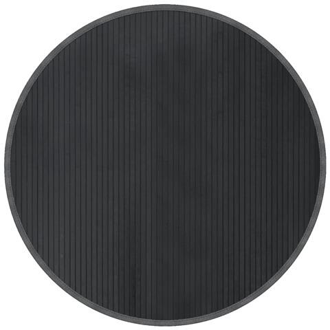 Tappeto Rotondo Grigio 100 Cm In Bambù - Foto 2