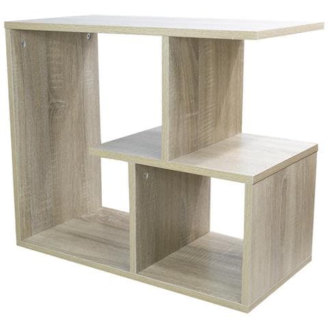 Libreria Tavolino Divano Design Moderno 5 Ripiani 60x30x50cm Casa Ufficio Beige - Foto 2