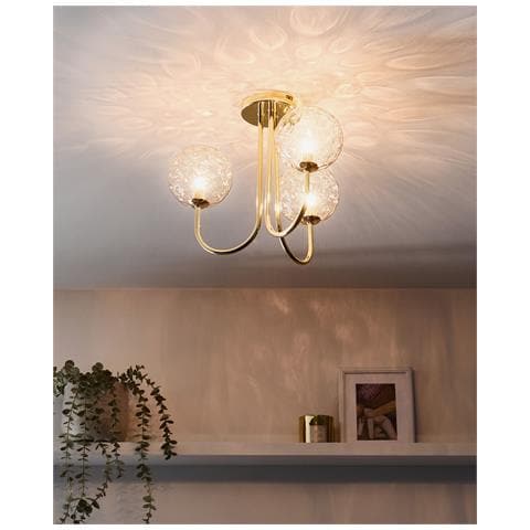 Plafoniera Anadyr Vetro Beige - Foto 1