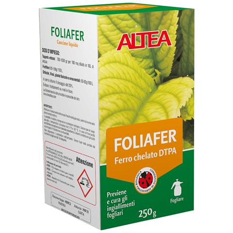 Foliafer Chelato Di Ferro Dtpa Per Applicazione Fogliare Gr 250 - Foto 1