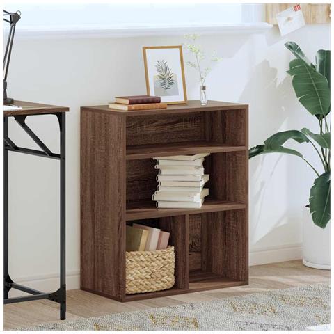 Libreria Rovere Marrone 60x30x71,5 Cm In Legno Multistrato - Foto 3