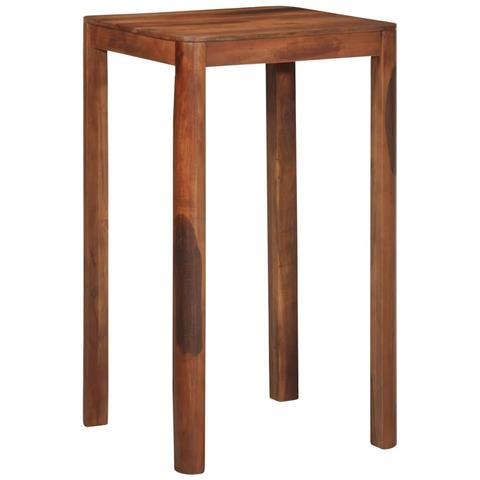 Tavolo Da Bar 60x60x107 Cm In Legno Massello Di Acacia - Foto 1