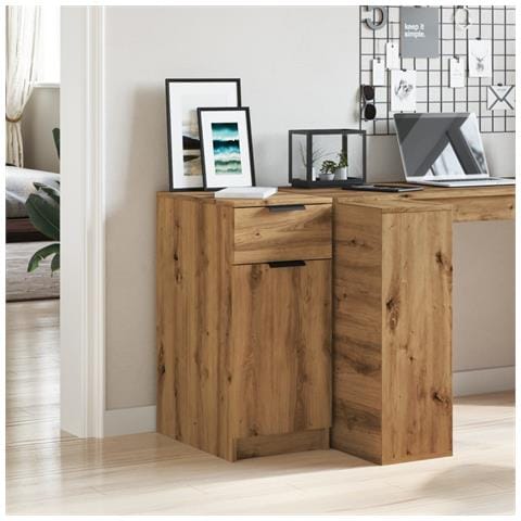 Scrivania Rovere Artigianale 34x36x50 Cm In Legno Multistrato - Foto 3