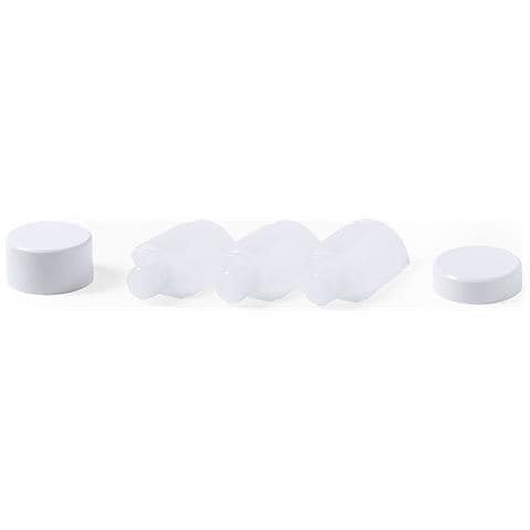 Set Viaggio 3 Accessori 5,2x5,2x9 Cm. Colore Bianco - Foto 2