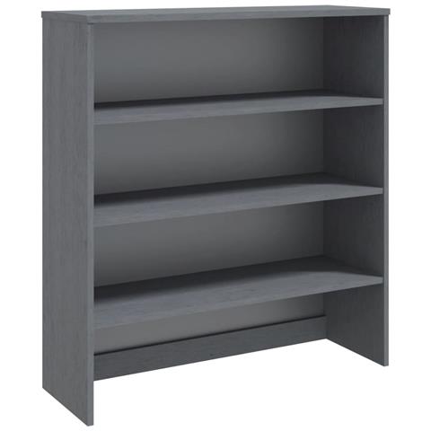 Piano Credenza Hamar Grigio Scuro 90x30x100 Cm Legno Di Pino - Foto 1