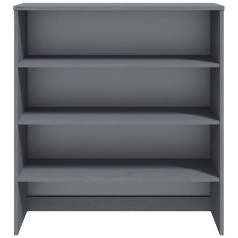 Piano Credenza Hamar Grigio Scuro 90x30x100 Cm Legno Di Pino - Foto 2