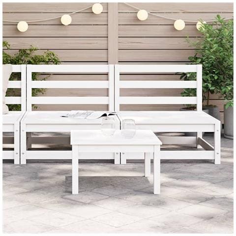 Lusso Casadino - Divani Da Giardino Senza Braccioli 2pz 70x70x67cm Bianchi Pino - Foto 2