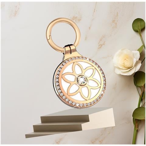 Custodia In Metallo Premium Per Airtag: Protezione Completa E Design Anti-smarrimento Pinkgold - Foto 9