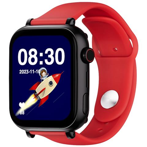 GPSSWPNEGRSILROJA smartwatch e orologio sportivo 4,7 cm (1.85") 40 mm Digitale Touch screen 4G Nero Wi-Fi GPS (satellitare) - Foto 1