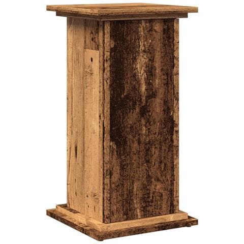 Espositore con Portaoggetti Legno Antico 31x30x60 cm Truciolato - Foto 1