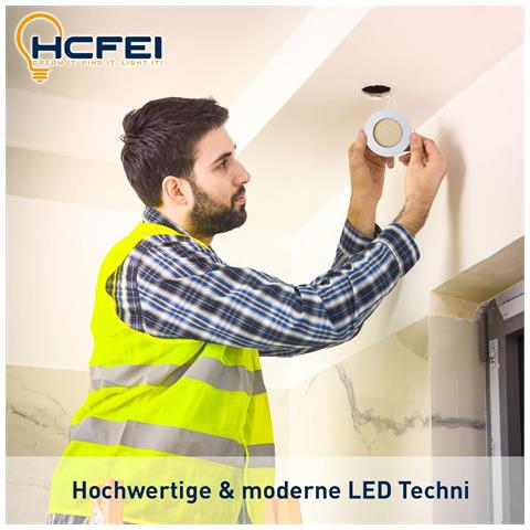 Hcfei Faretto Led Ultra Piatto, 3.5w, 230v, Bianco Opaco, 6 Pezzi - Foto 3