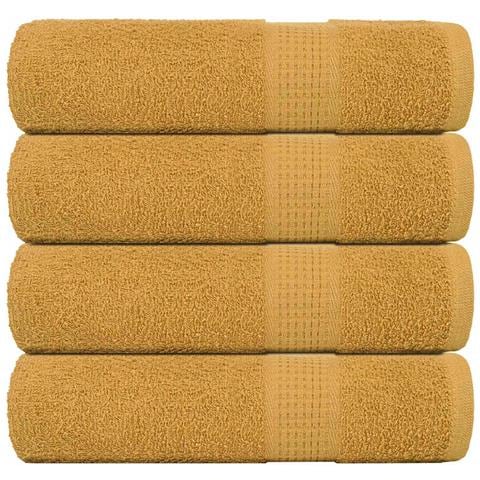 Asciugamani 4 pz Oro 50x100 cm 360 g/m² 100% Cotone - Foto 1