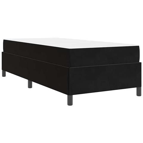Struttura del letto Nero e Bianco e Nero 100 x 200 cm Velluto - Foto 9