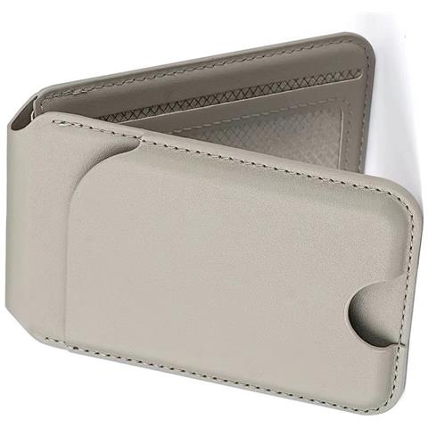 Portacarte Magnetico Magsafe Universale Con Supporto Rotante - Compatibile Con Iphone E Android Grey - Foto 2