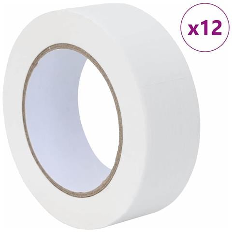 Nastri Adesivi per Pittori 12 pcs Bianco 38mm x 50m Carta - Foto 1