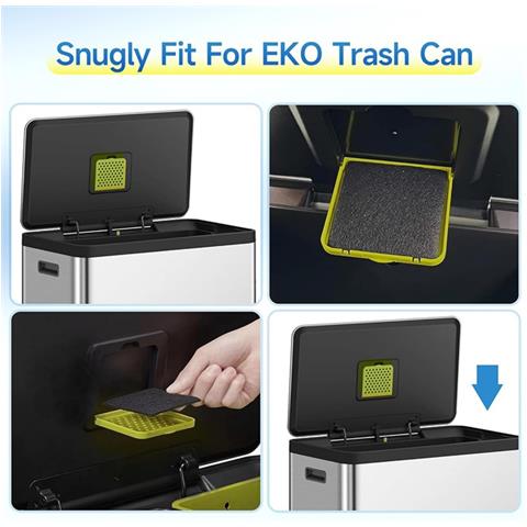 20 Pezzi Filtro Antiodore A Carbone Attivo Compatibile Con Cestini Eko - Foto 5