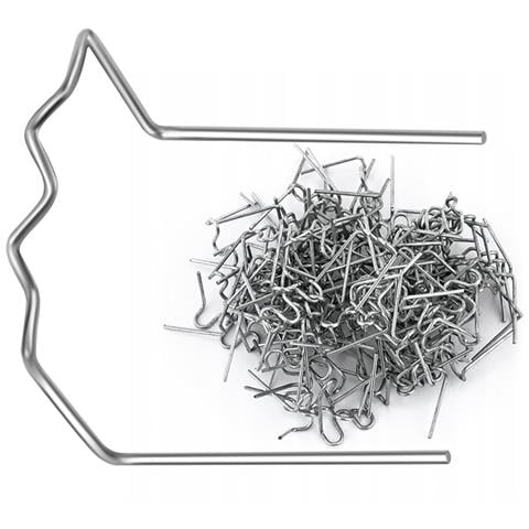 Zszywki Per Plastica 90 Gradi 0,8mm - 100 Pezzi | Alta Qualità, Precisione, Durata | Uso In Auto, Artigianato, Progetti Diy - Foto 1