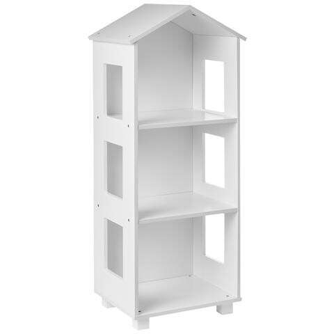 Libreria A 3 Ripiani Glenorie 100 Cm Bianco - Foto 2