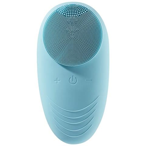 Spazzola Detergente Viso In Silicone Elettrica, Massaggiatore Con 5 Livelli, Ipx7 Impermeabile Blue - Foto 1