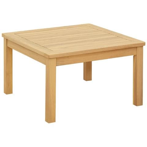 Tavolino da salotto Acacia chiaro 60 x 60 x 36 cm - Foto 1