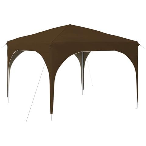 Tenda per feste a pop-up 290 x 290 x 245 cm Tortora - Foto 1