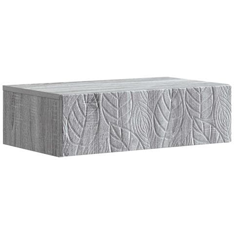 Tavolino da Parete Laterale Sonoma grigio 87,5 x 34,5 x 17 cm - Foto 1