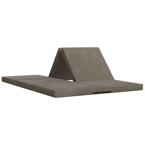 Divano Letto Pieghevole 140 x 67 x 45 cm Grigio Chiaro - Foto 1