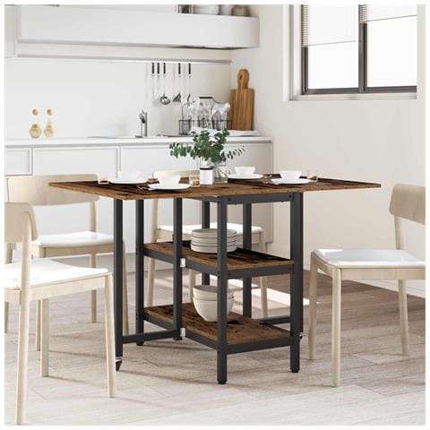 Tavolo da Pranzo 122 x 80 x 76,5 cm Legno ingegnerizzato - Foto 2