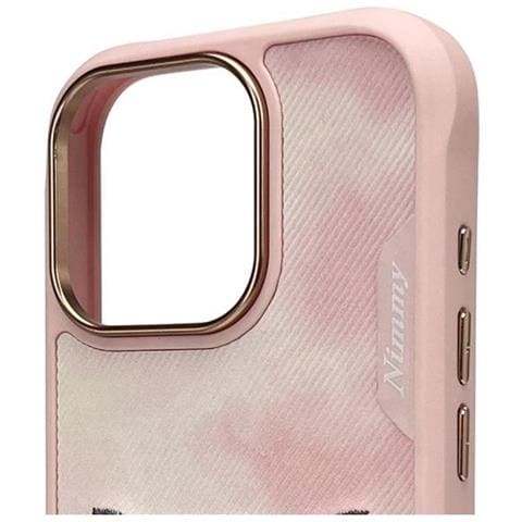 Custodia Per Telefono Rosa In Silicone Con Design Di Gatto Per Iphone 16 Pro Nimmy - Foto 1