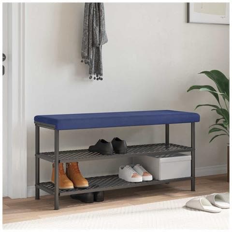 Cuscino per panchina Velluto Blu Polizia Profondità 35 cm - Foto 2