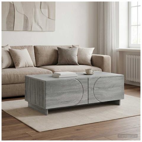 Tavolino da salotto Sonoma grigio 102 x 50,5 x 35 cm - Foto 2